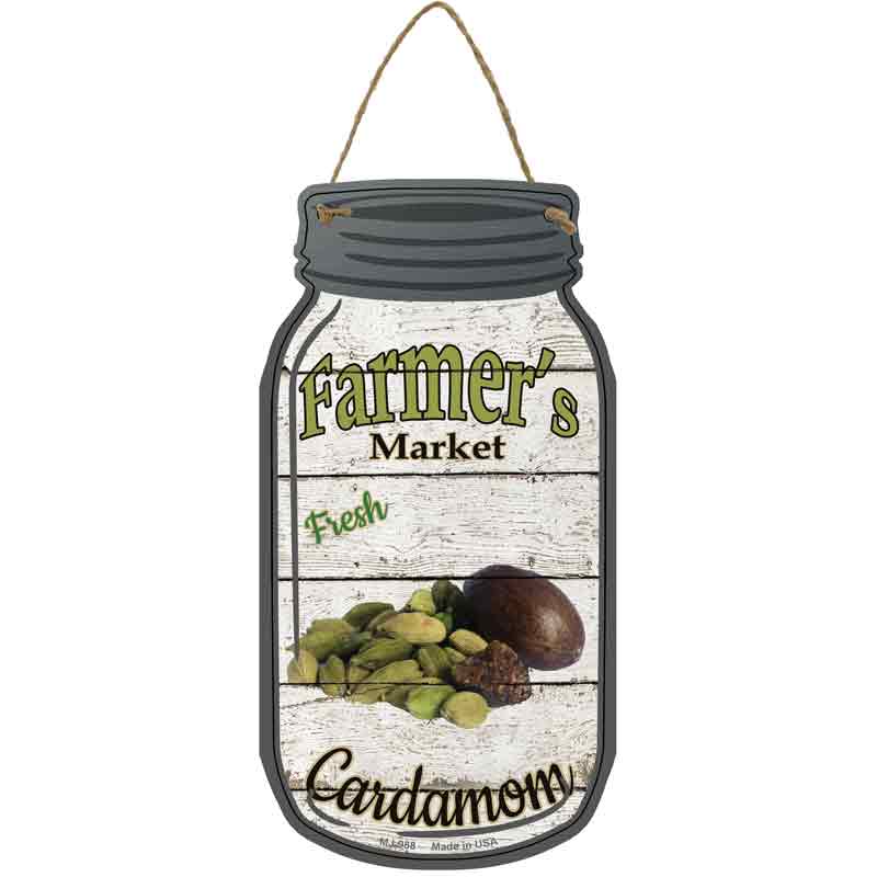 Cardamom Farmers Market Wholesale Novelty Metal Mason Jar SIGN