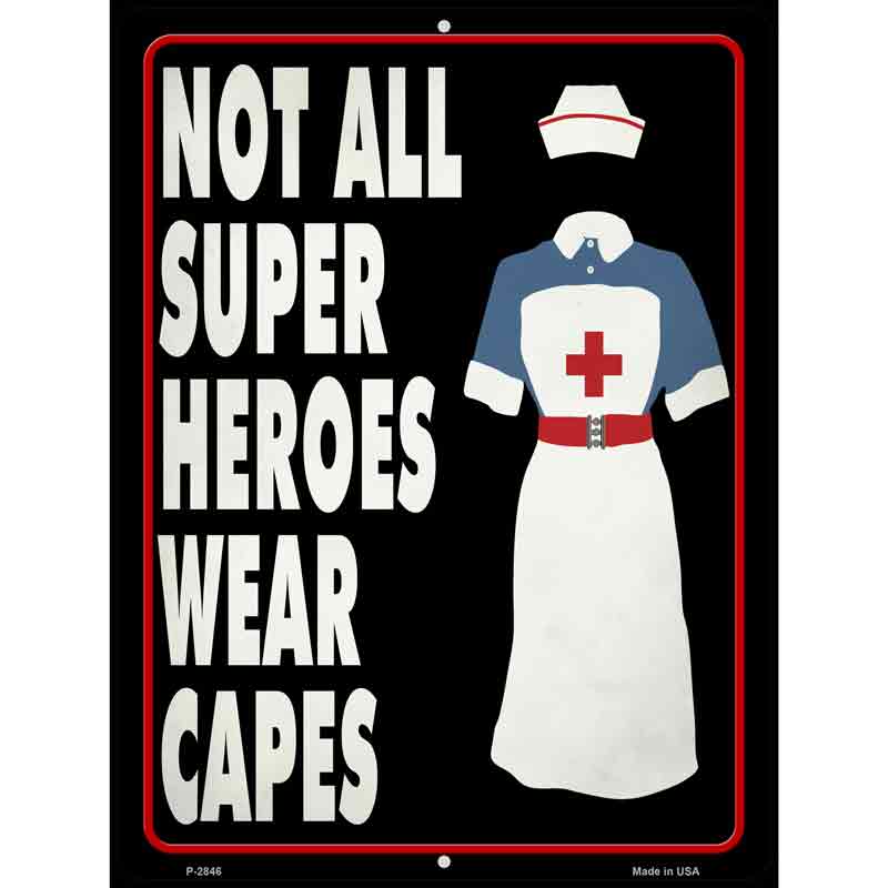 Nurse Superhero Wholesale Novelty Metal Parking SIGN