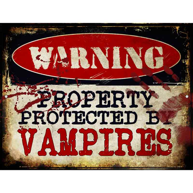 Vampires Wholesale Metal Novelty Parking SIGN