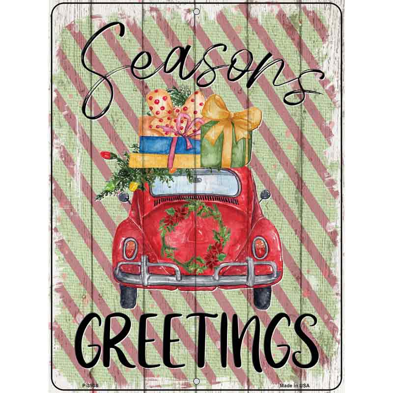 Seasons Greetings Car Wholesale Novelty Metal Parking Sign