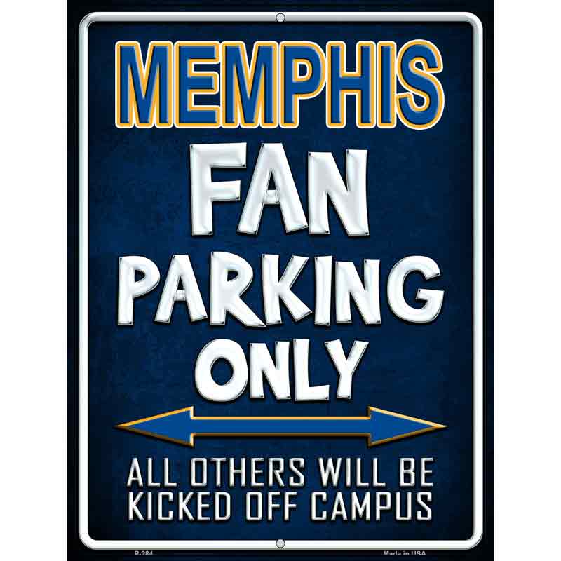 Memphis Wholesale Metal Novelty Parking SIGN
