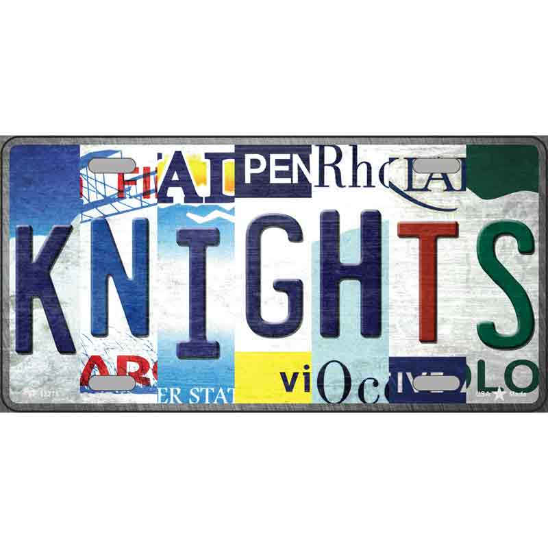 Golden Knights Strip Art Wholesale Novelty Metal License Plate Tag