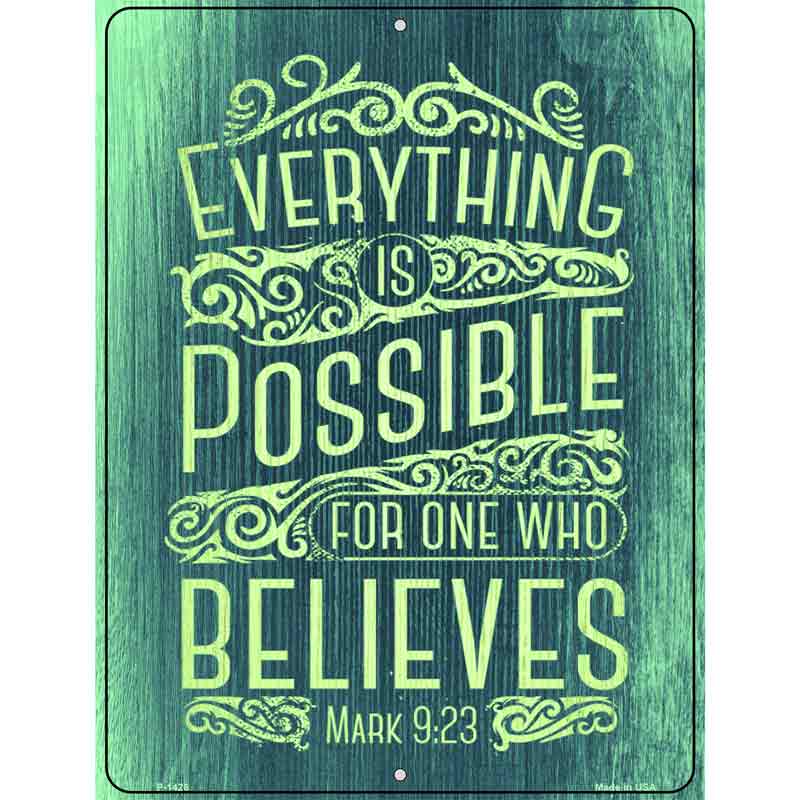 Everything Is Possible Wholesale Metal Novelty Parking SIGN