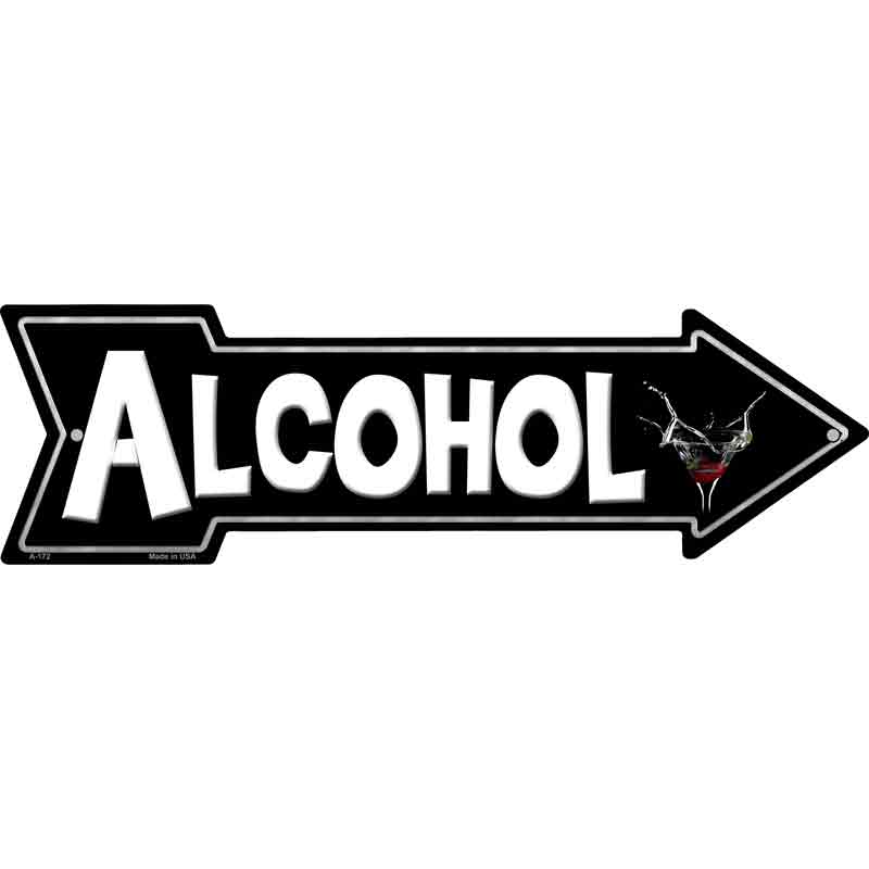 Alcohol Wholesale Novelty Metal Arrow Sign