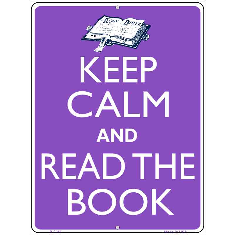 Keep Calm Read A BOOK Wholesale Metal Novelty Parking Sign