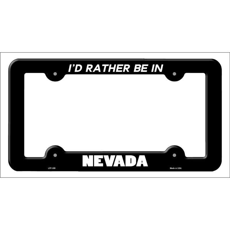 Be In Nevada Wholesale Novelty Metal License Plate FRAME