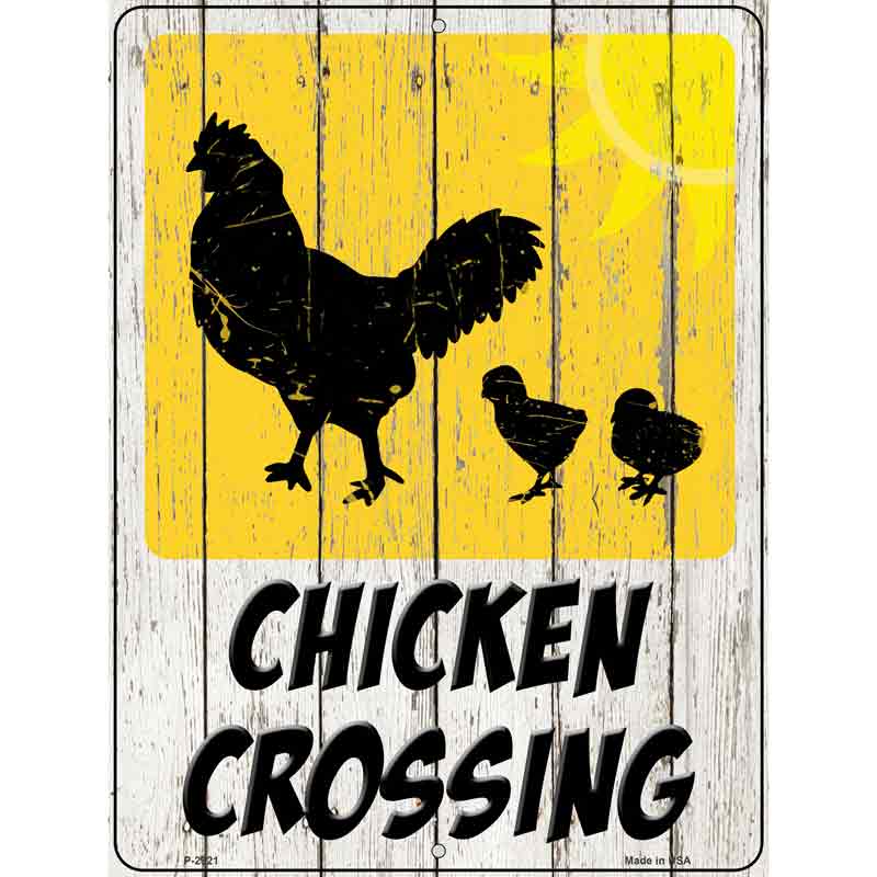 Chicken Crossing Wholesale Novelty Metal Parking SIGN
