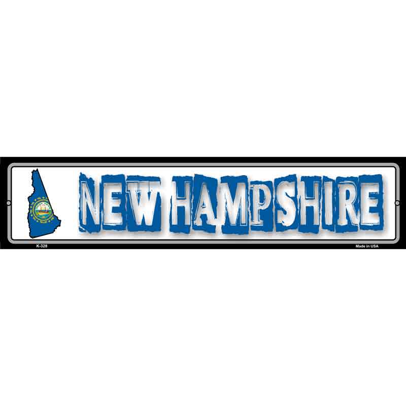 New Hampshire State Outline Wholesale Novelty Metal Vanity Small Street SIGN