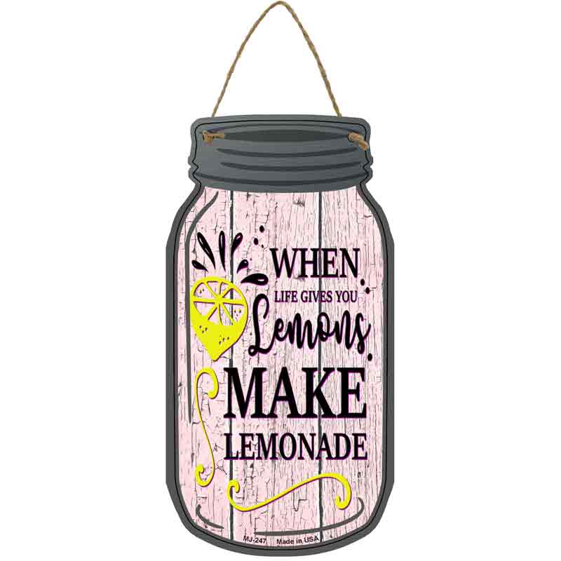 Lemons Make Lemonade Wholesale Novelty Metal Mason Jar SIGN