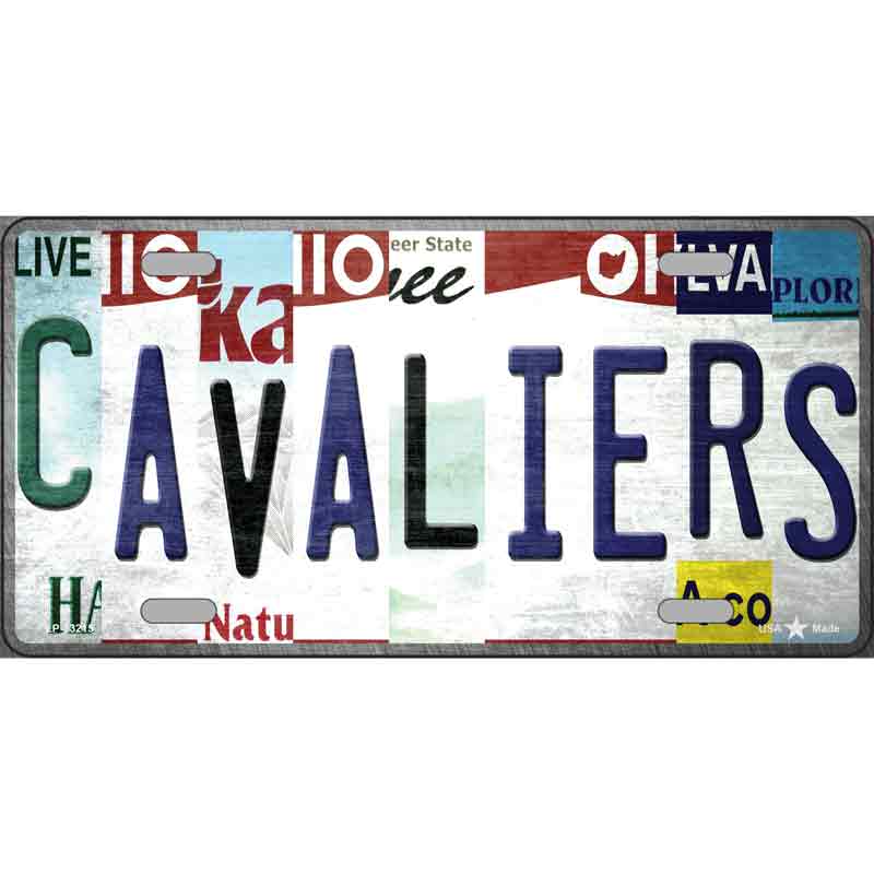 Cavaliers Strip Art Wholesale Novelty Metal License Plate Tag