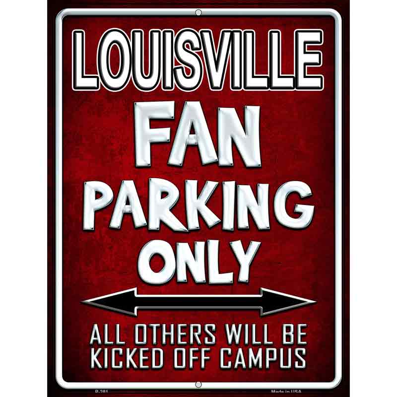 Louisville Wholesale Metal Novelty Parking SIGN