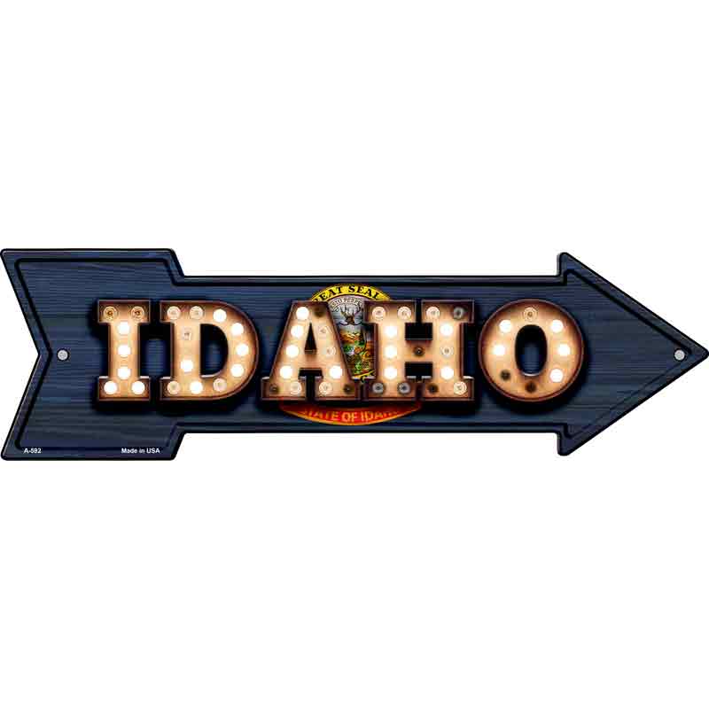 Idaho Bulb Lettering With State FLAG Wholesale Novelty Arrows