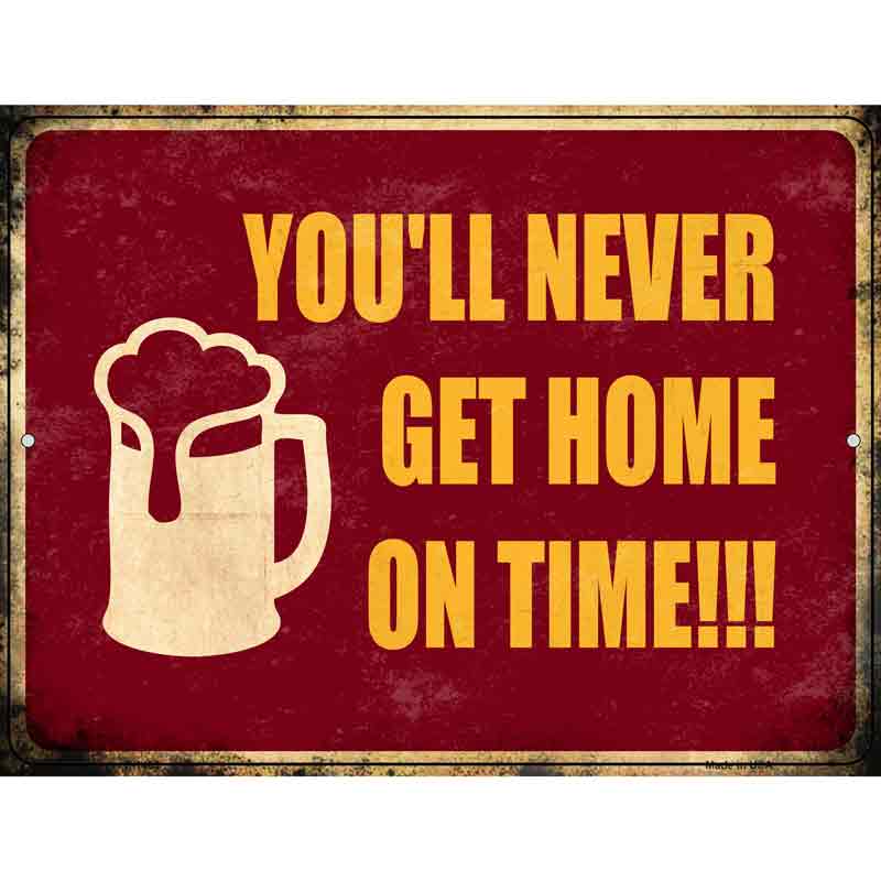 Never Get To Home Wholesale Metal Novelty Parking SIGN