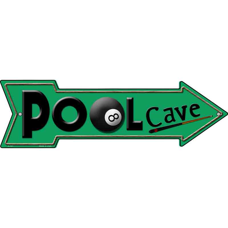 Pool Cave Wholesale Novelty Metal Arrow Sign