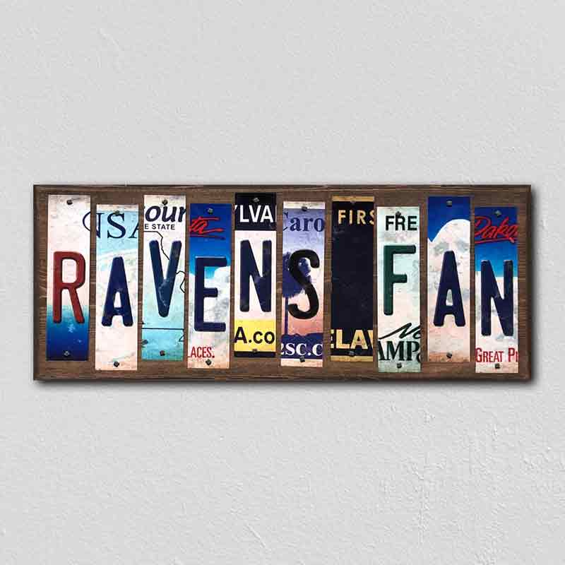 Ravens FAN Wholesale Novelty License Plate Strips Wood Sign