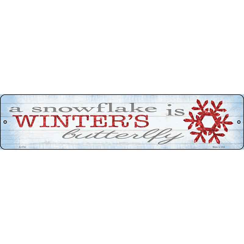 Winters Butterfly Wholesale Novelty Small Metal Street Sign