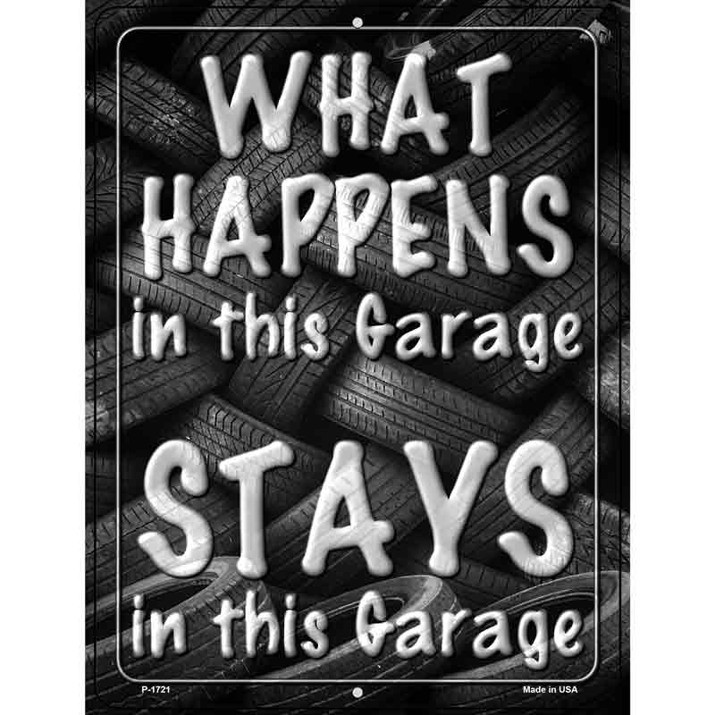 What Happens In This Garage Stays Novelty Wholesale Parking SIGN