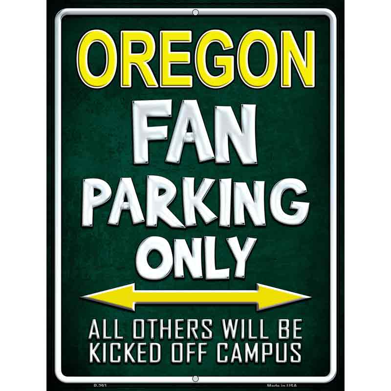 Oregon Wholesale Metal Novelty Parking SIGN