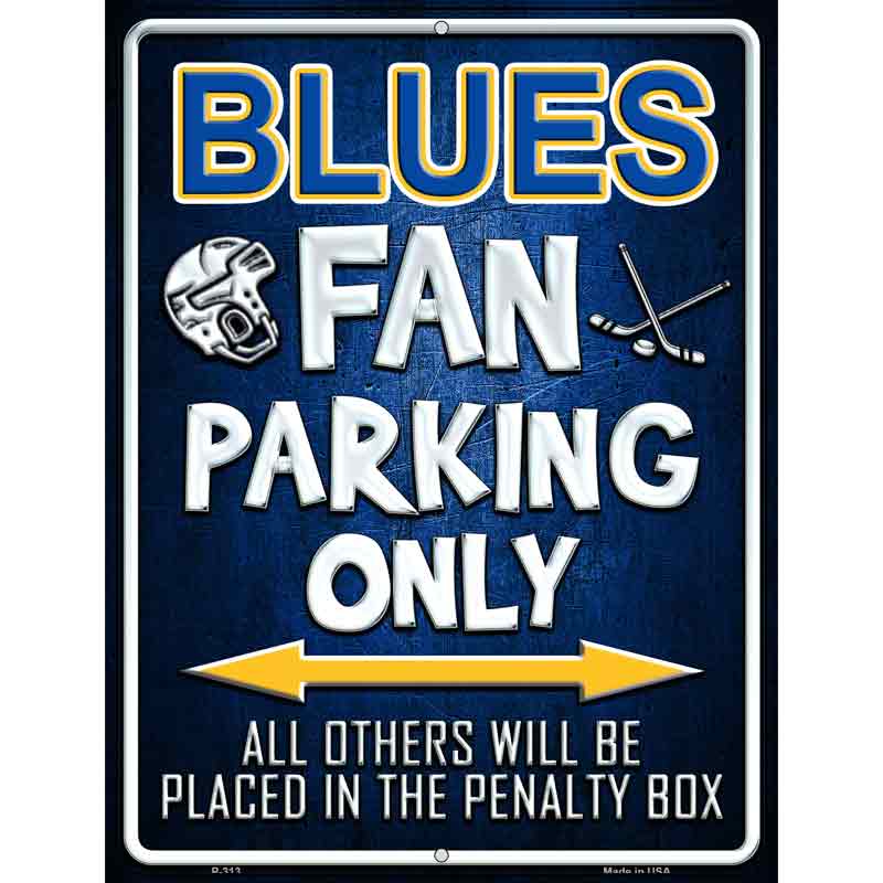 Blues Wholesale Metal Novelty Parking Sign