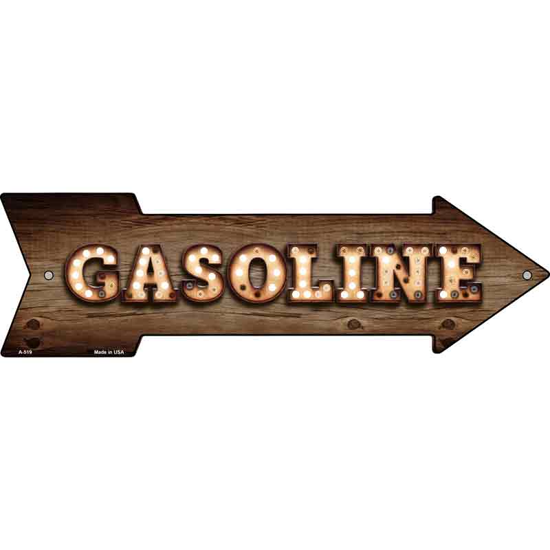 Gasoline Bulb Letters Wholesale Novelty Arrow SIGN