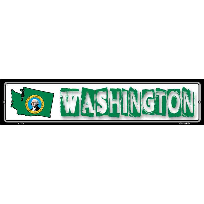 Washington State Outline Wholesale Novelty Metal Vanity Small Street SIGN