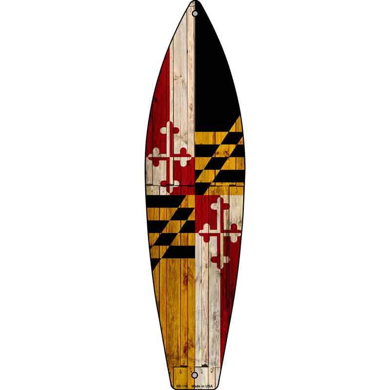 Maryland State FLAG Wholesale Novelty Surfboard