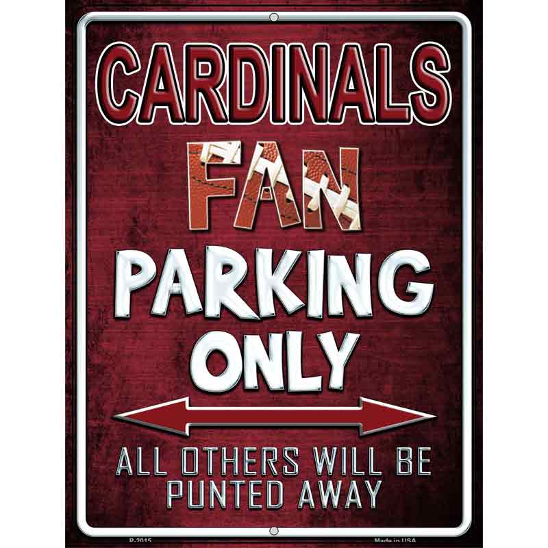 Cardinals Wholesale Metal Novelty Parking Sign