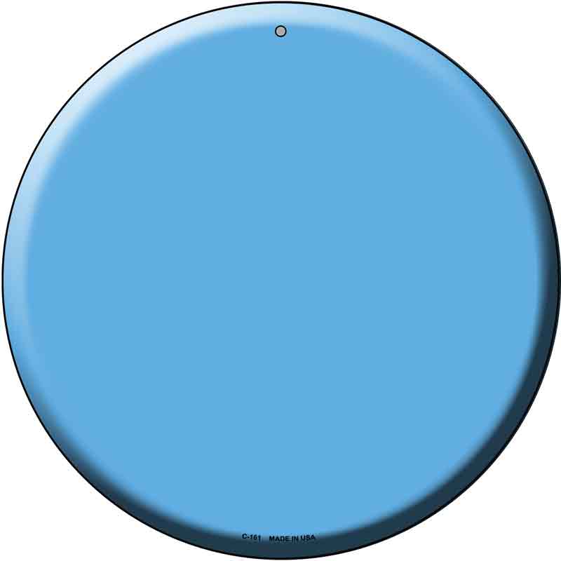 Light Blue Wholesale Novelty Metal Circular SIGN