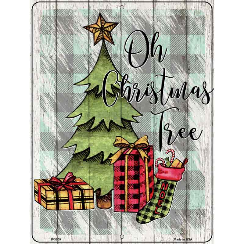 Oh CHRISTMAS Tree Wholesale Novelty Metal Parking Sign