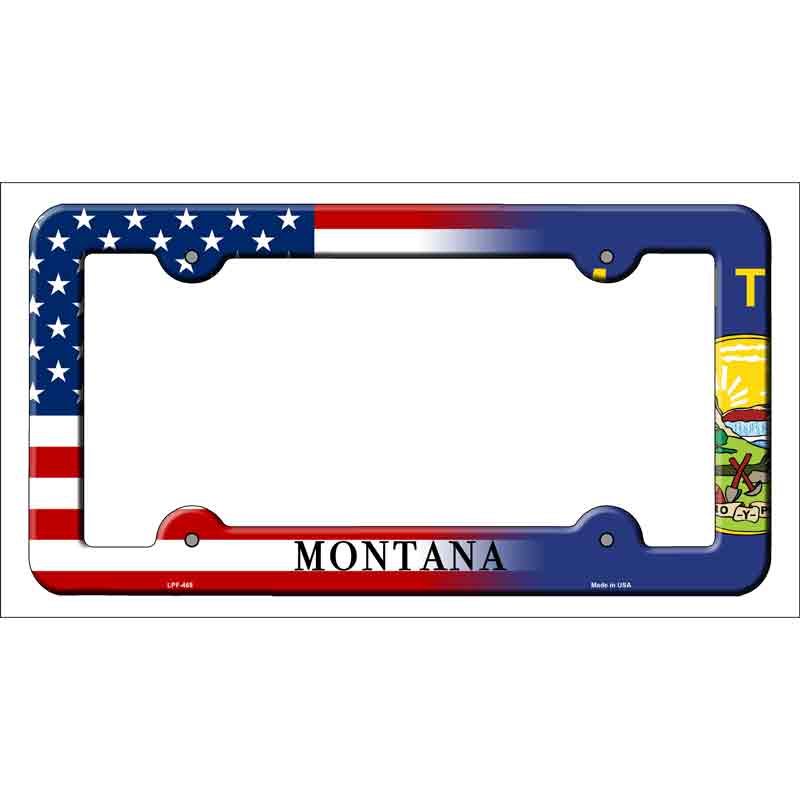 Montana|American FLAG Wholesale Novelty Metal License Plate Frame