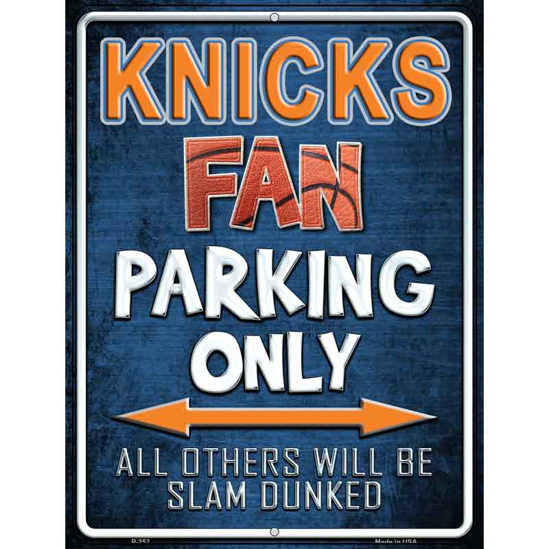 Knicks Wholesale Metal Novelty Parking Sign