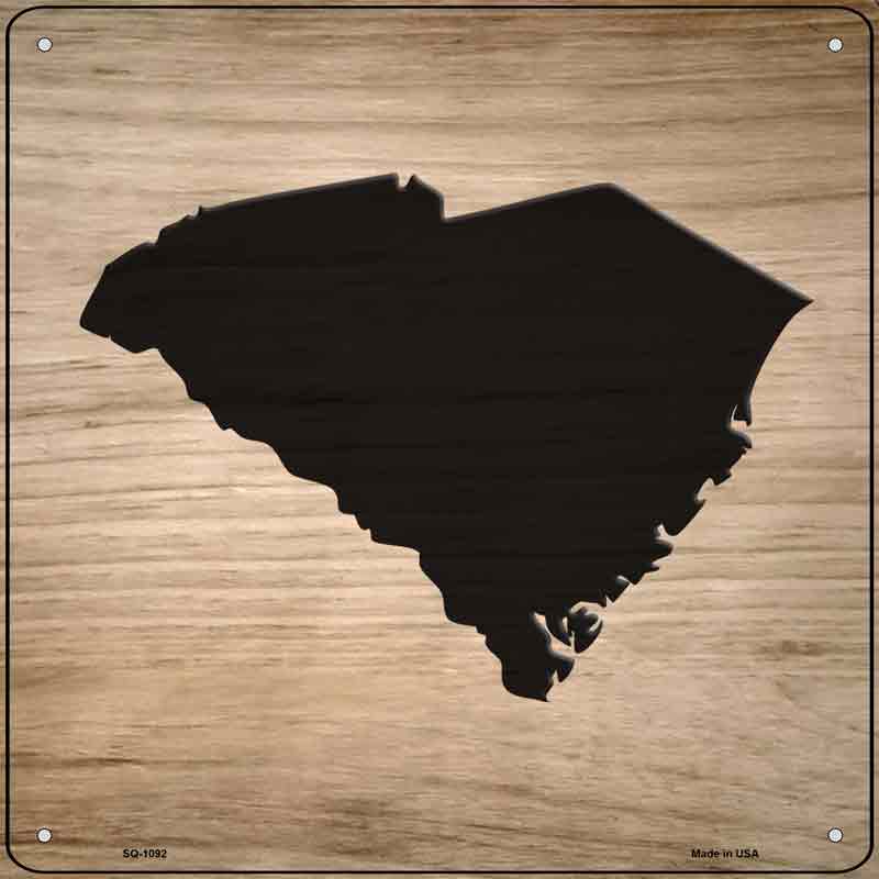 South Carolina Shape Letter Tile Wholesale Novelty Metal Square SIGN