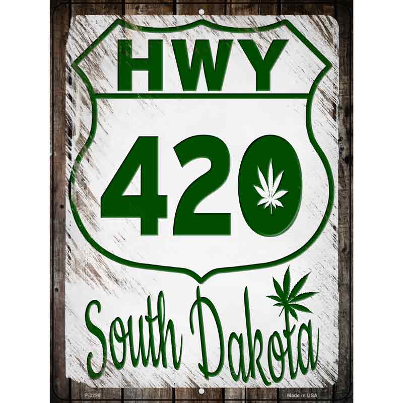 HWY 420 South Dakota Wholesale Novelty Metal Parking SIGN