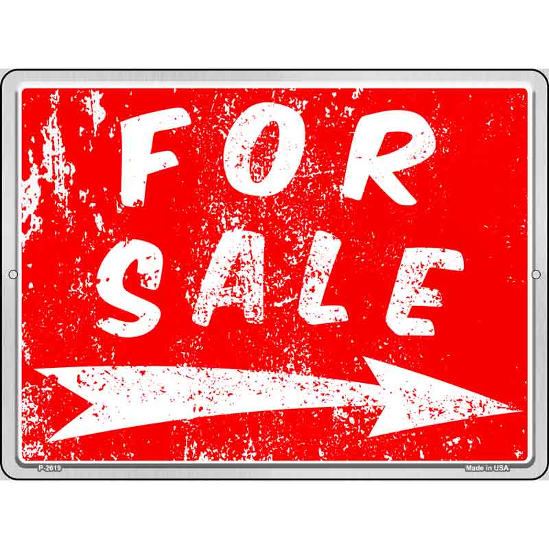 For Sale to the Right Wholesale Novelty Metal Parking SIGN