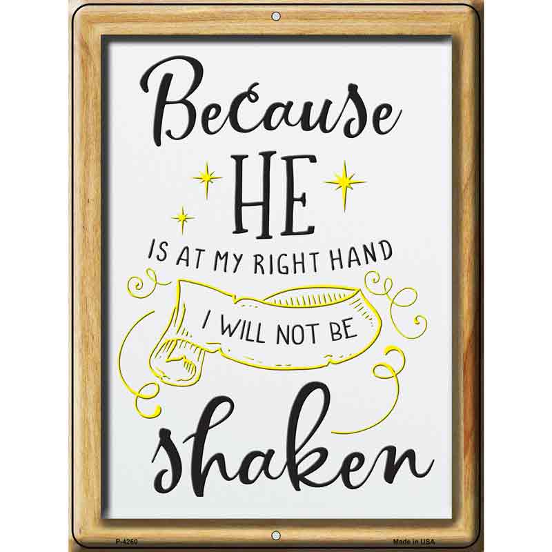 He Is At My Right Hand Wholesale Novelty Metal Parking SIGN