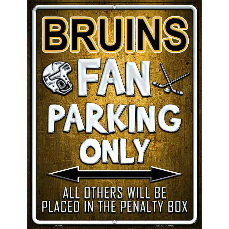 Bruins Wholesale Metal Novelty Parking Sign