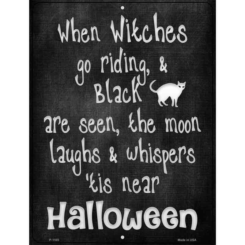 Witches Go Riding Wholesale Metal Novelty Parking SIGN
