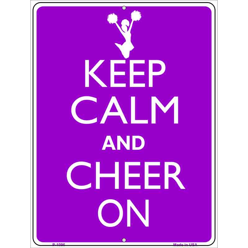 Keep Calm Cheer On Wholesale Metal Novelty Parking SIGN