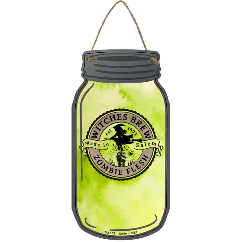 Zombie Flesh Green Wholesale Novelty Metal Mason Jar SIGN