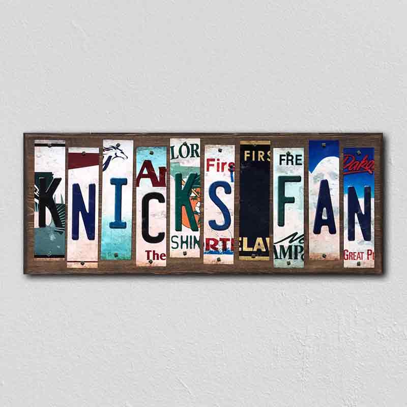 Knicks Fan Wholesale Novelty License Plate Strips Wood Sign