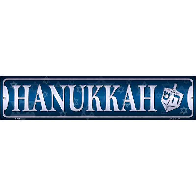 Hanukkah Wholesale Novelty Metal Small Street Sign