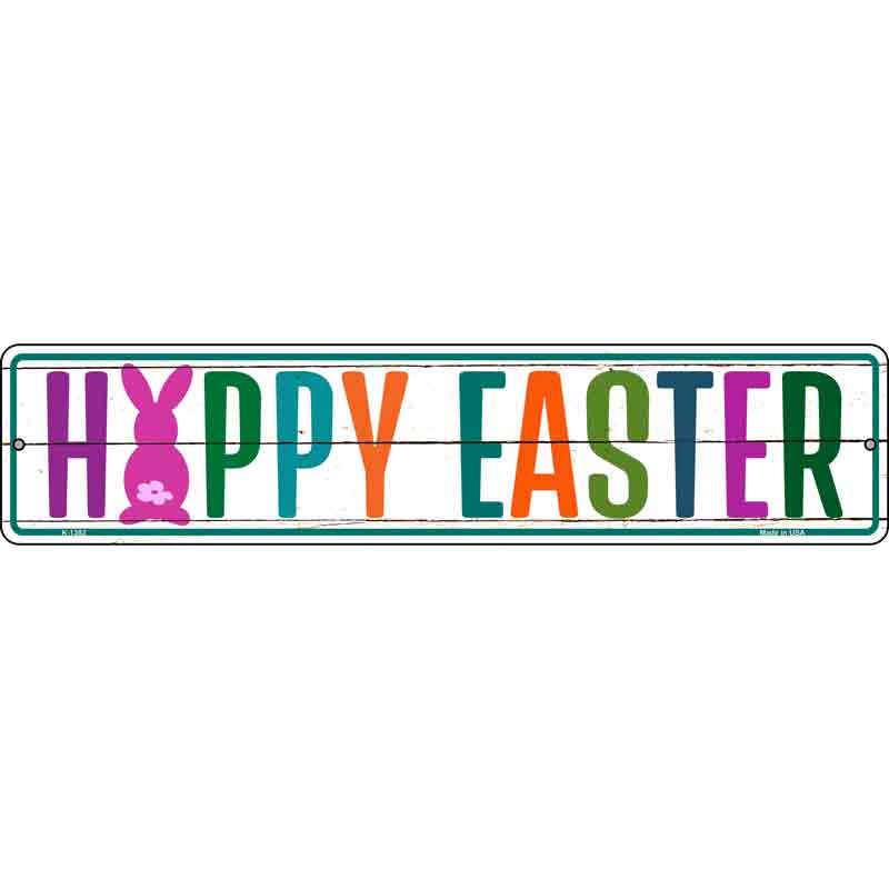 Happy Easter Wholesale Novelty Small Metal Street Sign