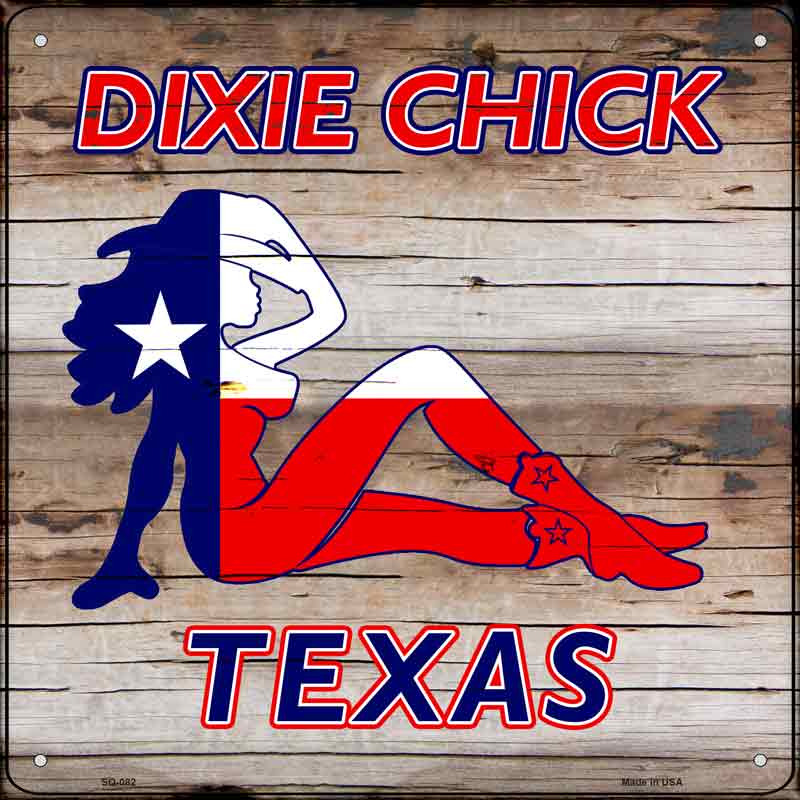 Dixie Chicks Texas Wholesale Novelty Metal Square SIGN