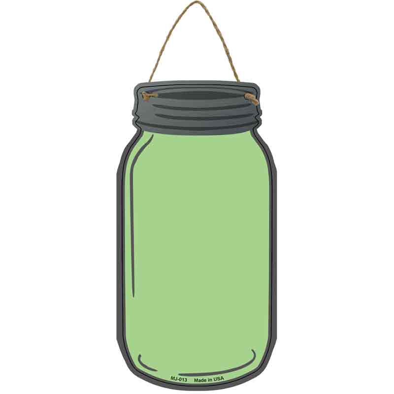 Lime Green Wholesale Novelty Metal Mason Jar SIGN
