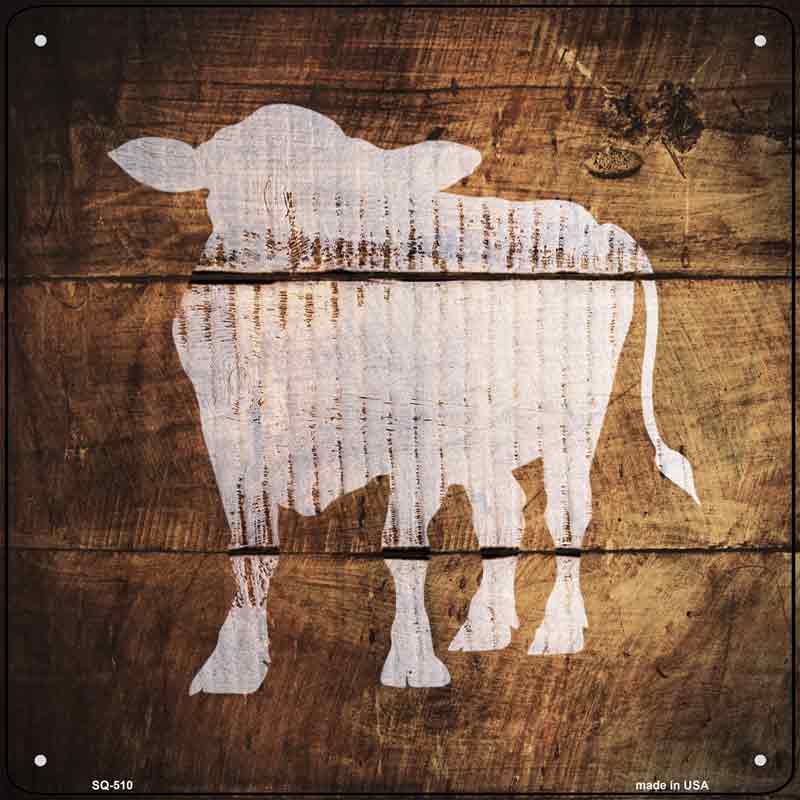 Cow Painted Stencil Wholesale Novelty Square SIGN