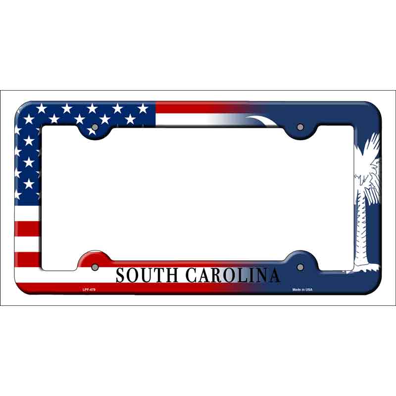 South Carolina|American FLAG Wholesale Novelty Metal License Plate Frame