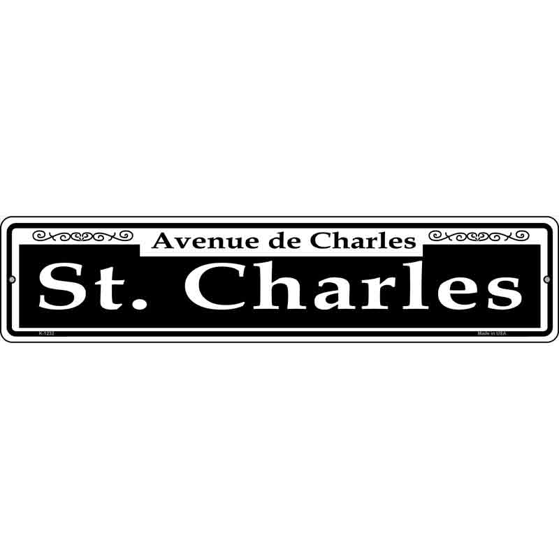 St. Charles Wholesale Novelty Small Metal Street Sign