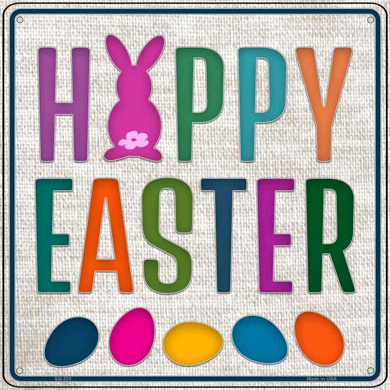 Happy Easter with Eggs Wholesale Novelty Square SIGN