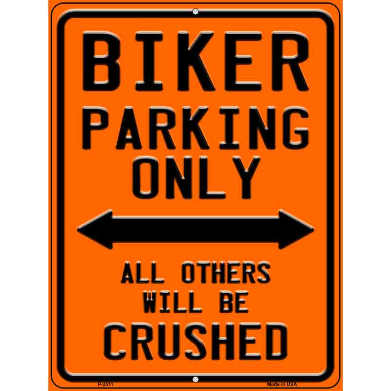 Biking Parking Only Wholesale Novelty Metal Parking SIGN