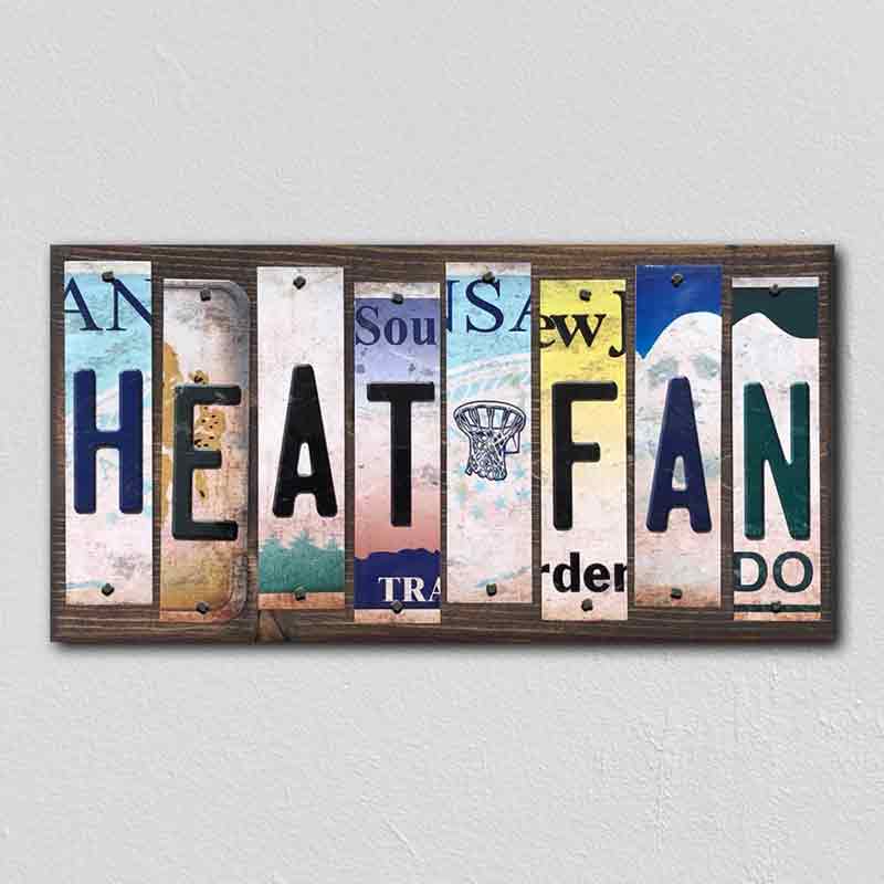 Heat FAN Wholesale Novelty License Plate Strips Wood Sign